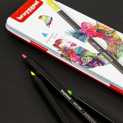 Олівці кольорові Bruynzeel EXPRESSION NEON, 6 кольорів (8712079468408)