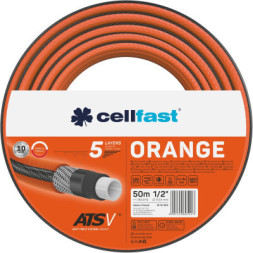 Шланг для поливу Cellfast ORANGE 1/2&quot;, 50м, 5 шарів, до 24бар -10…50°C (15-003)