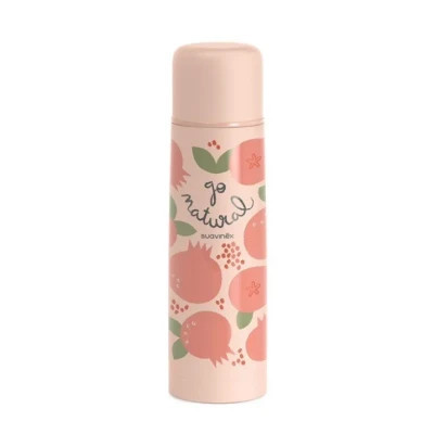 Поїльник-непроливайка Suavinex Go natural Термос, 500 мл, рожевий (401501)