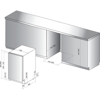 Посудомийна машина Whirlpool WSIO3O34PFEX