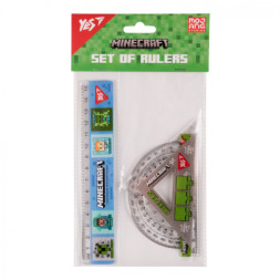 Лінійка Yes набір Minecraft (3 предмети) лінійка 15 см (370674)