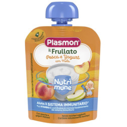 Дитяче пюре Plasmon Персик, яблуко, йогурт 85 г (1136144)