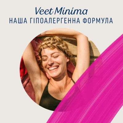 Воскові смужки Veet Minima Гіпоалергенні для чутливої шкіри обличчя 20 шт. (5900627095883)