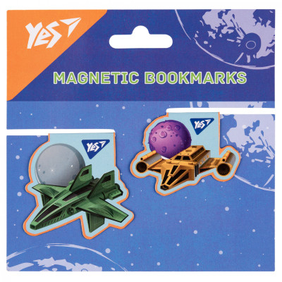 Закладки для книг Yes магнітні Super Space, 2шт (708116)