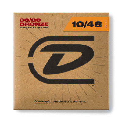 Струни для гітари Jim Dunlop 80/20 Bronze Acoustic Guitar Strings (10-48) (DAB1048)