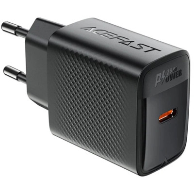 Зарядний пристрій Acefast A104 USB-C PD25W GaN Black (6974316283355)