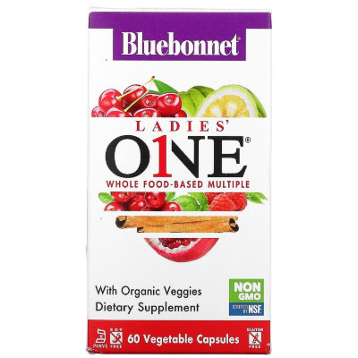 Вітамінно-мінеральний комплекс Bluebonnet Nutrition Комплекс Вітамінів Для Жінок, Ladies&#039; ONE, Whole Food-Based (BLB0135)