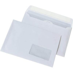 Конверт Куверт DL (110х220мм) Peel &amp; Seal, with window 45х90мм (2140)