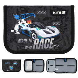 Пенал Kite 621 Hot Wheels, 1 відділення, 1 відворот (HW25-621)