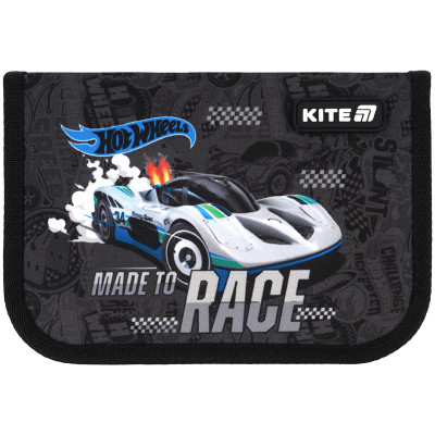 Пенал Kite 621 Hot Wheels, 1 відділення, 1 відворот (HW25-621)