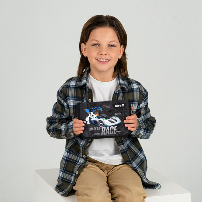 Пенал Kite 621 Hot Wheels, 1 відділення, 1 відворот (HW25-621)