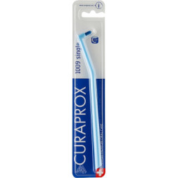 Зубна щітка Curaprox CS 1009 Single &amp; Sulcular 9 мм Монопучкова Блакитна (CS 1009-08)