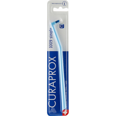 Зубна щітка Curaprox CS 1009 Single &amp; Sulcular 9 мм Монопучкова Блакитна (CS 1009-08)