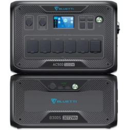 Зарядна станція BLUETTI AC500 5000W + акумуляторний модуль B300S (AC500+B300s)