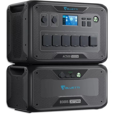Зарядна станція BLUETTI AC500 5000W + акумуляторний модуль B300S (AC500+B300s)