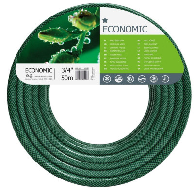Шланг для поливу Cellfast ECONOMIC, 3/4&quot;, 50м, 3 шари, до 20 Бар, -10…+50°C (10-022)
