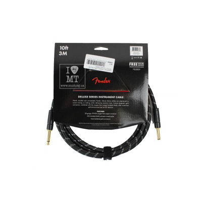 Інструментальний кабель Fender Cable Deluxe Series 10&#039; Black Tweed (228466)