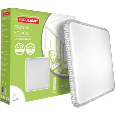 Світильник Eurolamp Crystal Square T16 50W 3000K-6500K (LED-SL-50W-T16)