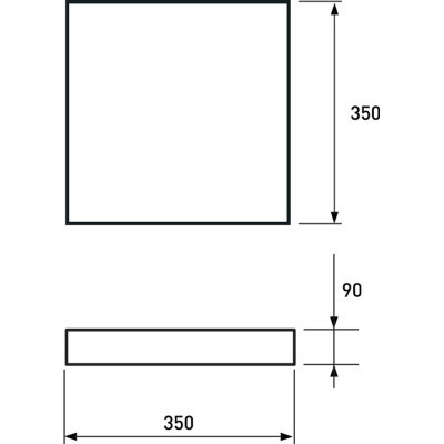 Світильник Eurolamp Crystal Square T16 50W 3000K-6500K (LED-SL-50W-T16)