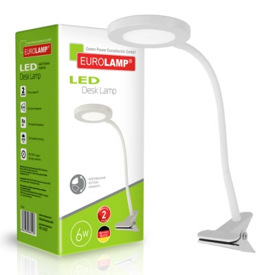 Настільна лампа Eurolamp 6W 5000K (LED-TLP-6W(white))