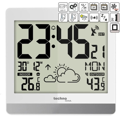 Настінний годинник Technoline WS8119 White (DAS301203)