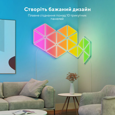Світильник Govee H6067 Tri-angle Light Panels 10шт RGB Білий (B6067301)