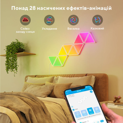 Світильник Govee H6067 Tri-angle Light Panels 10шт RGB Білий (B6067301)
