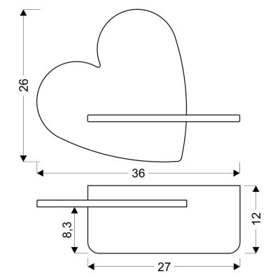 Світильник Candellux HEART (21-84569)