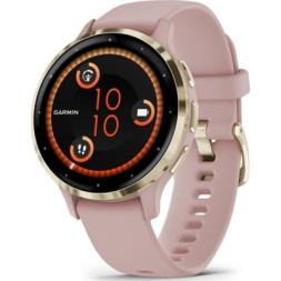 Смарт-годинник Garmin Venu 3S, Dust Rose + Soft Gold, GPS (010-02785-03)