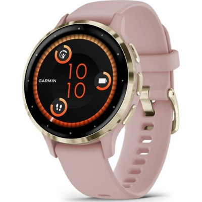 Смарт-годинник Garmin Venu 3S, Dust Rose + Soft Gold, GPS (010-02785-03)