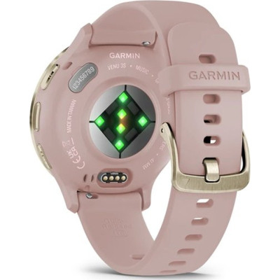 Смарт-годинник Garmin Venu 3S, Dust Rose + Soft Gold, GPS (010-02785-03)