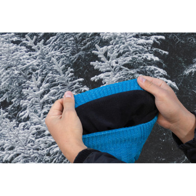Водонепроникна шапка Dexshell Heathered Rib Knit Beanie Onesize 56-58 см блакитний (DH32405MAL)