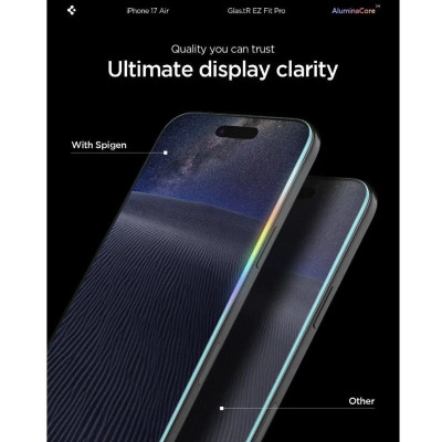 Скло захисне Spigen Glas.tR EZ Fit Pro HD iPhone 17 Air (AGL09870)