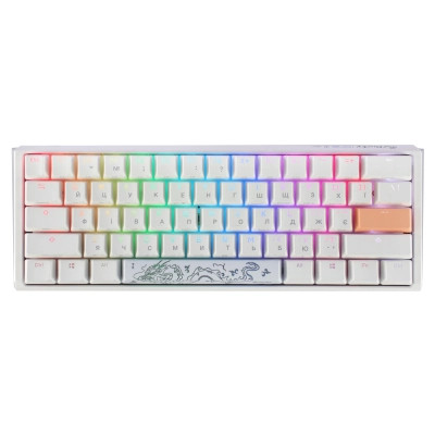 Клавіатура Ducky One 3 Mini Cherry MX Silent Red RGB UA USB White (DKON2161ST-SUAPXPWWWSC1)