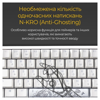 Клавіатура Ducky One 3 Mini Cherry MX Silent Red RGB UA USB White (DKON2161ST-SUAPXPWWWSC1)