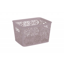 Кошик для зберігання Violet House 0502 2 Ажур Powder 7 л (0502 2 Ажур PW б/кр. 7 л)