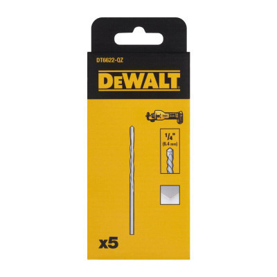 Фреза DeWALT для гіпсокартону хвостовик 1/4&quot;, 5 шт. (DT6622)