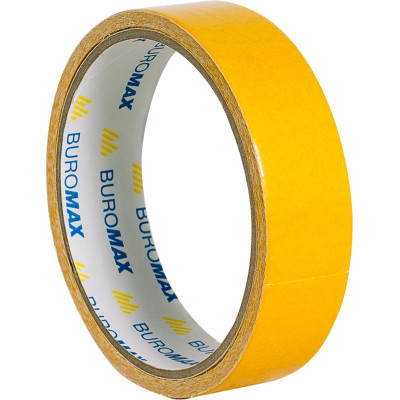 Скотч Buromax двосторонній на тканинній основі 24 мм х 5 м (BM.7554)