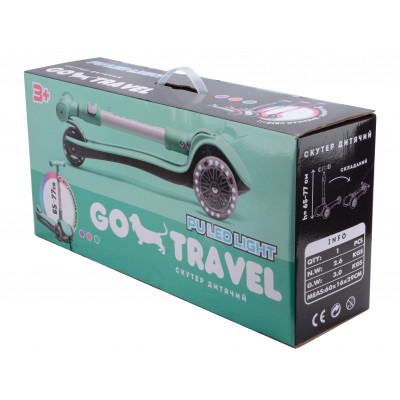 Самокат GO Travel складаний М&#039;ятний (LS308MT)