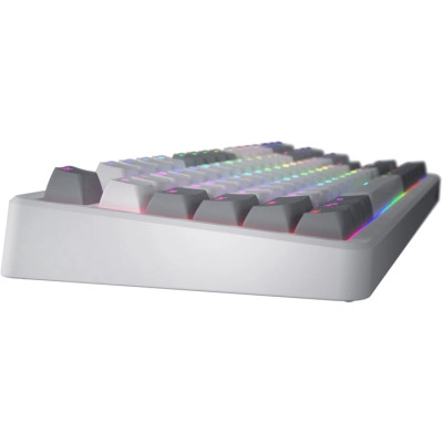 Клавіатура Hator Rockfall 3 Mecha TKL QMK/VIA Orange Wireless White (HTK851UA)