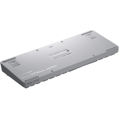 Клавіатура Hator Rockfall 3 Mecha TKL QMK/VIA Orange Wireless White (HTK851UA)