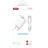 Зарядний пристрій XO L57 2.4A/2USB + lightning (XO-L57-LGHT)