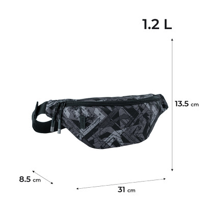 Сумка-бананка Kite Teens Чорна (K24-2770-3)