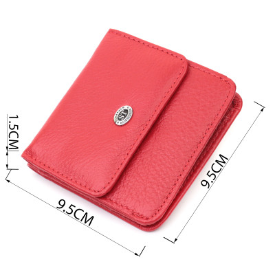 Гаманець ST Leather З натуральної шкіри Червоний (22689)