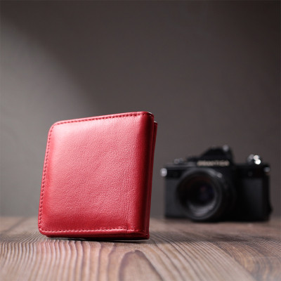 Гаманець ST Leather З натуральної шкіри Червоний (22689)
