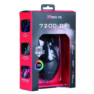 Мишка Xtrike ME GM-215 RGB-LED USB Black (GM-215)