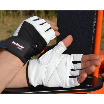 Рукавички для фітнесу MadMax MFG-444 Fitness White XXL (MFG-444-White_XXL)
