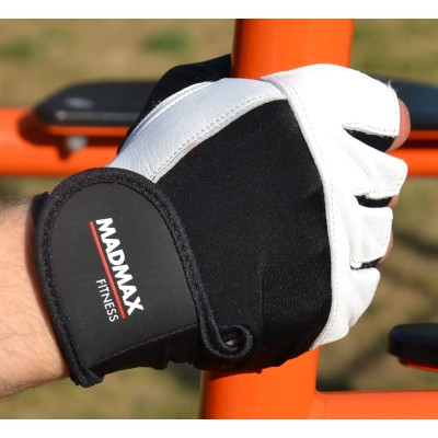 Рукавички для фітнесу MadMax MFG-444 Fitness White XXL (MFG-444-White_XXL)
