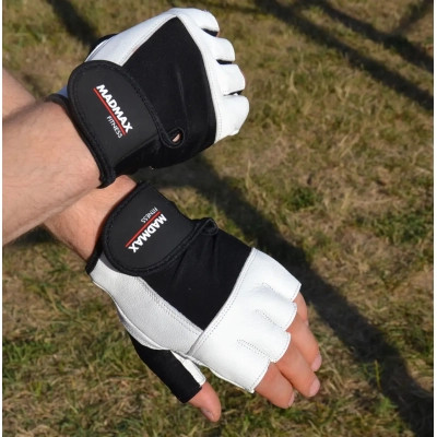 Рукавички для фітнесу MadMax MFG-444 Fitness White XXL (MFG-444-White_XXL)