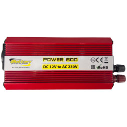 Автомобільний інвертор Bottari DC 12V - AC 230V 600W &quot;POWER-600&quot; (30200-IS)